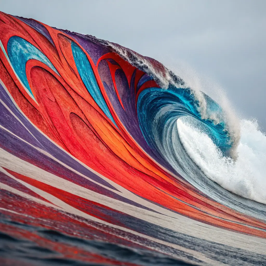 Traînées de lumière abstraites