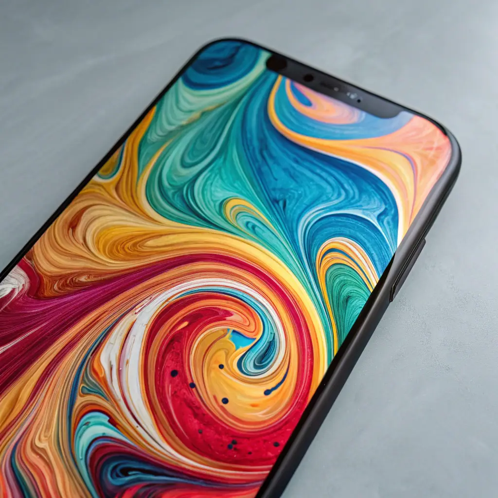 Tourbillons de couleurs abstraites